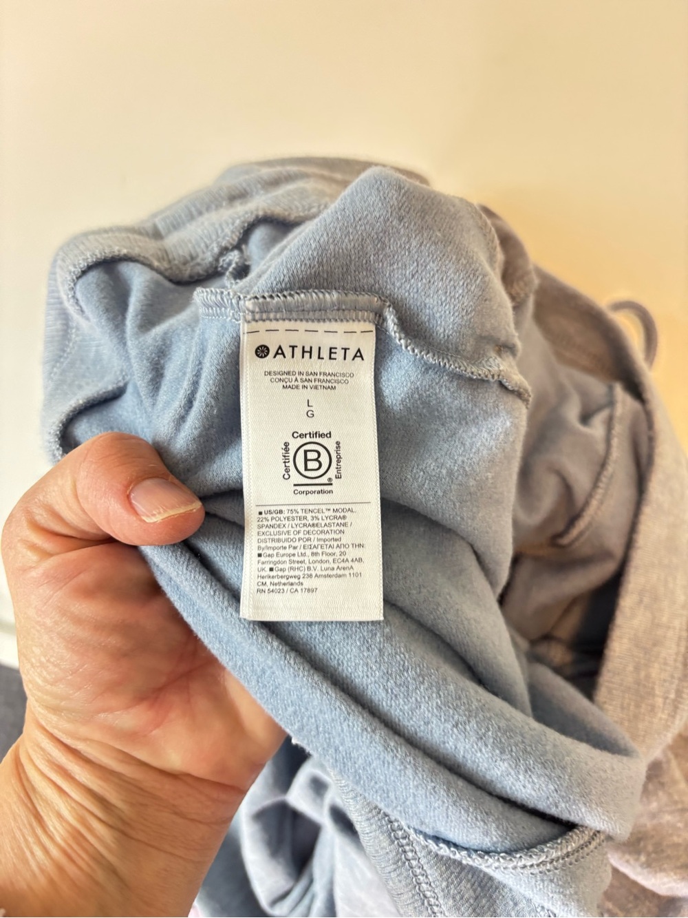 Bundle 2/$30! Athleta Light Blue Drawstring Sweatpants L EUC - Picture 5 of 11